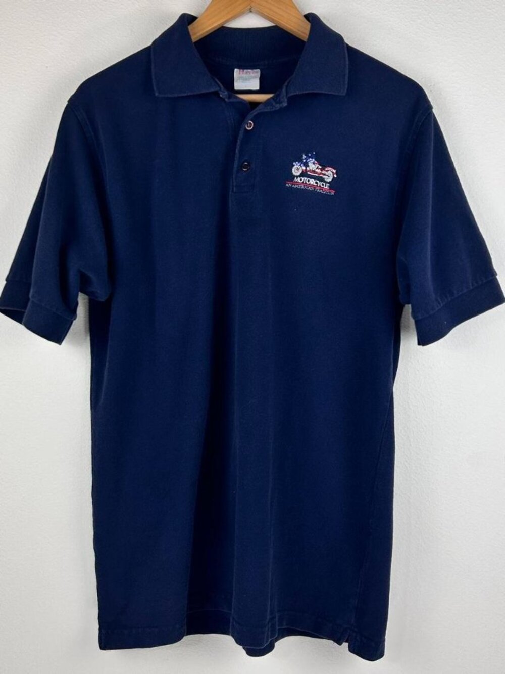 Vtg Hayes Men's Casual Motorcycle Embroidered Logo Size L